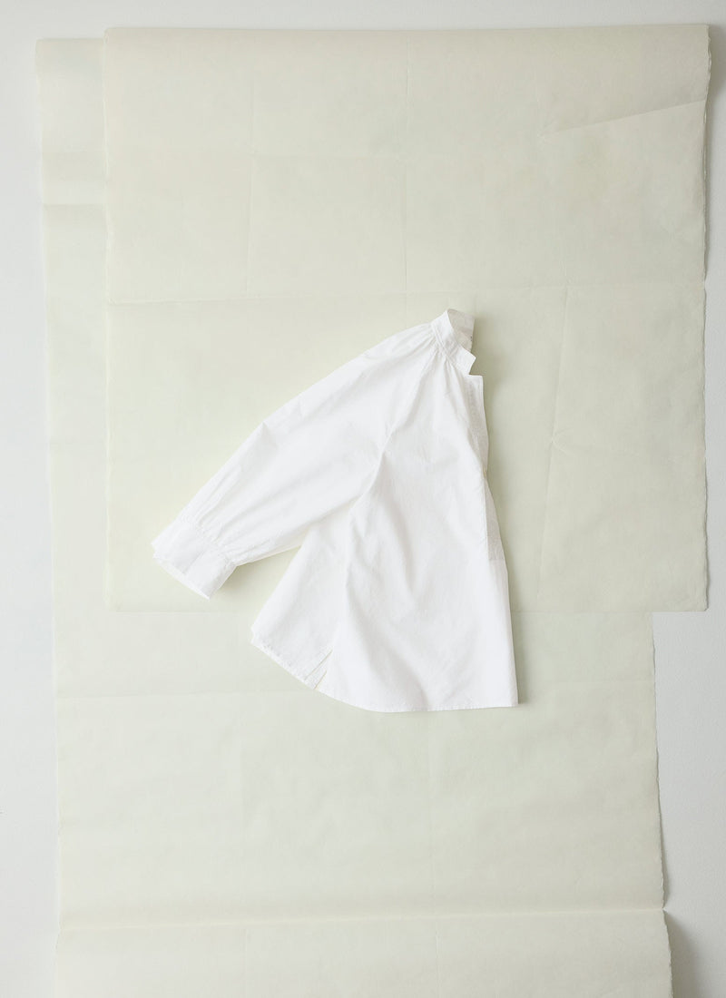 Catrin Cotton Oxford Easy Shirt | White