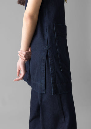 Indigo Denim Cotton Tunic | Indigo