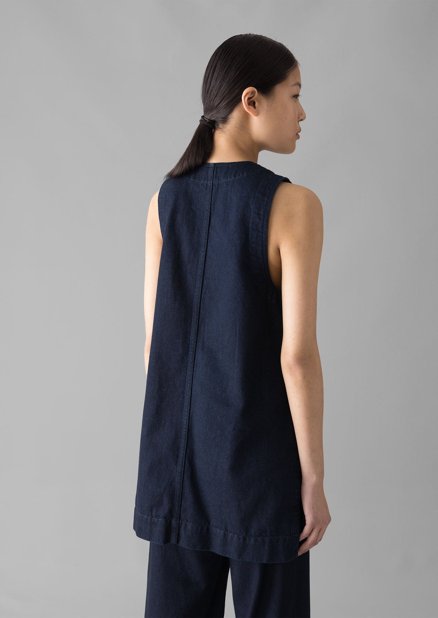 Indigo Denim Cotton Tunic | Indigo