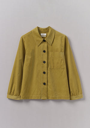 Baya Patch Pocket Organic Cord Shirt | Golden Olive