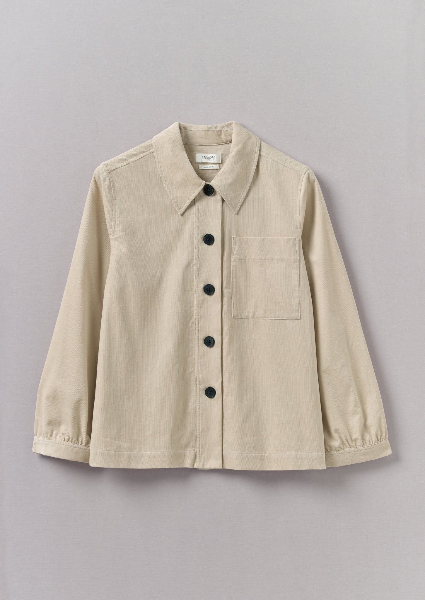 Baya Patch Pocket Organic Cord Shirt | Moonstone