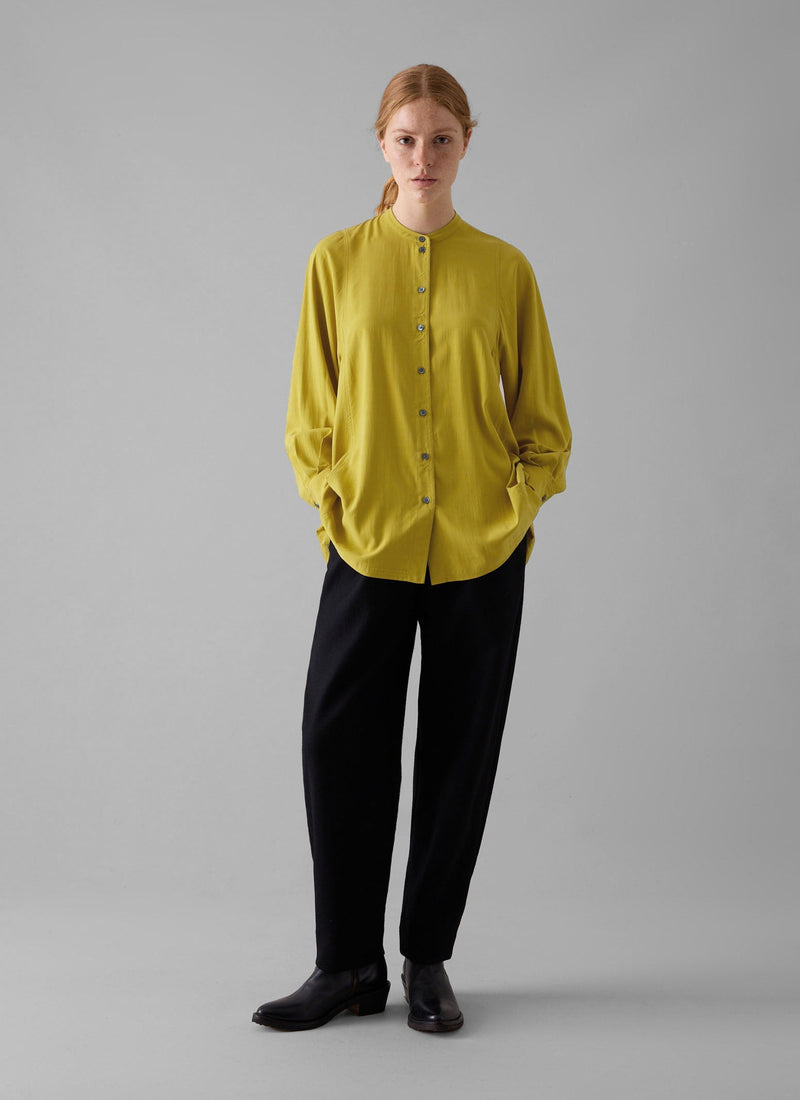 Spun Silk Shirt | Golden Olive