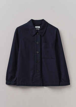 Baya Indigo Cotton Twill Shirt | Indigo