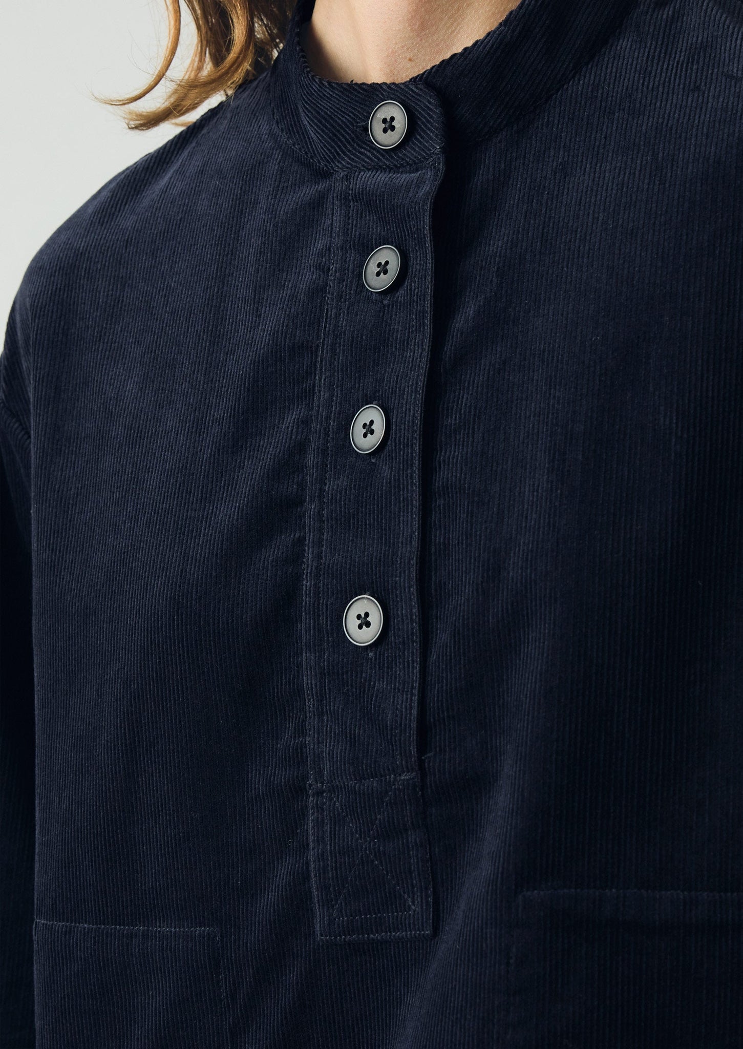 Popover Smock Top | Midnight