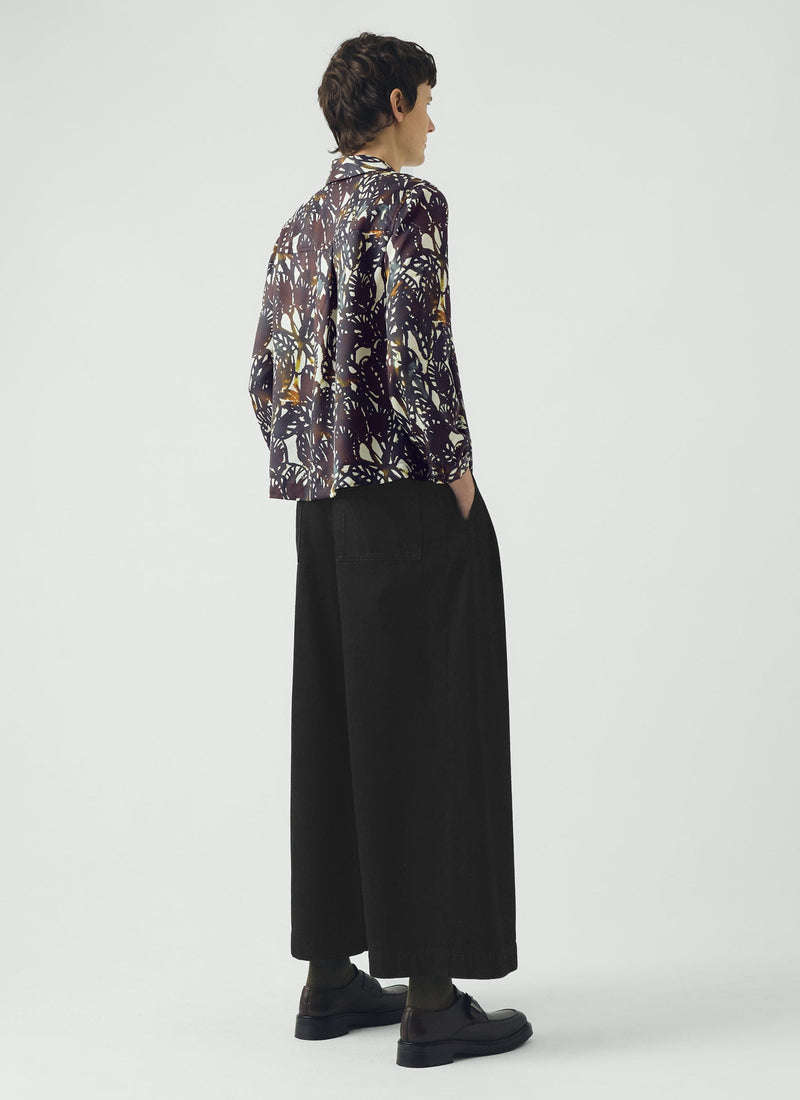 Baya Dappled Leaves Print Shirt | Chestnut