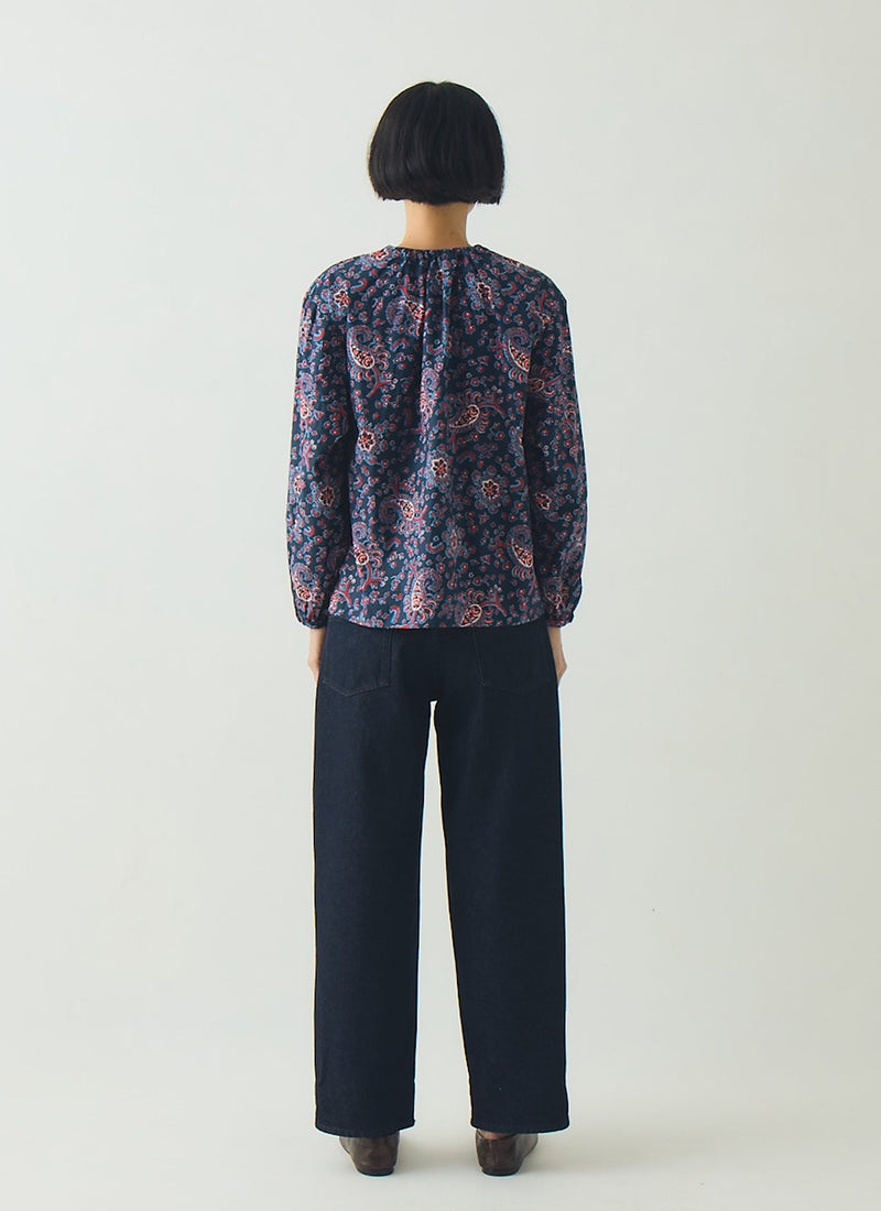 Provencal Paisley Print Cotton Poplin Shirt | Provencal Blue
