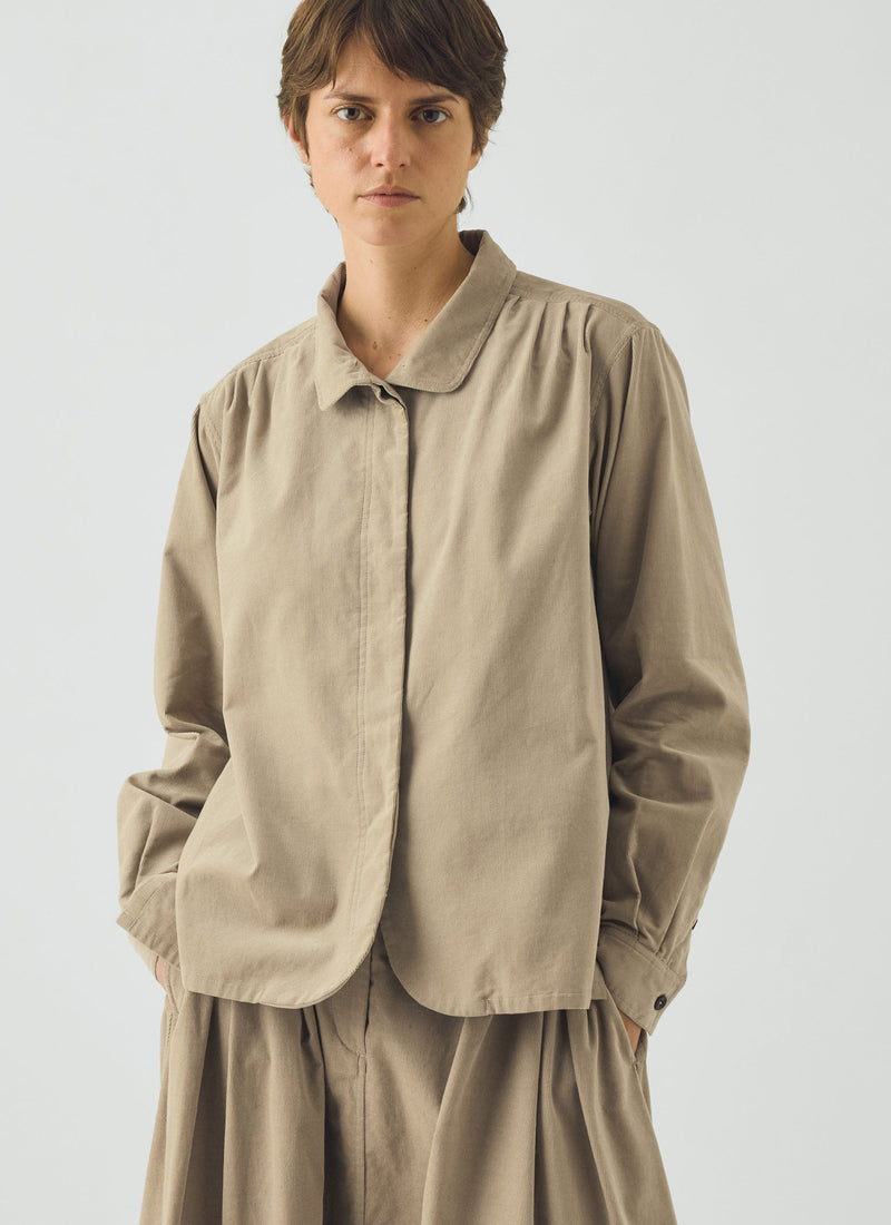 Cotton Needlecord Shirt | Dune