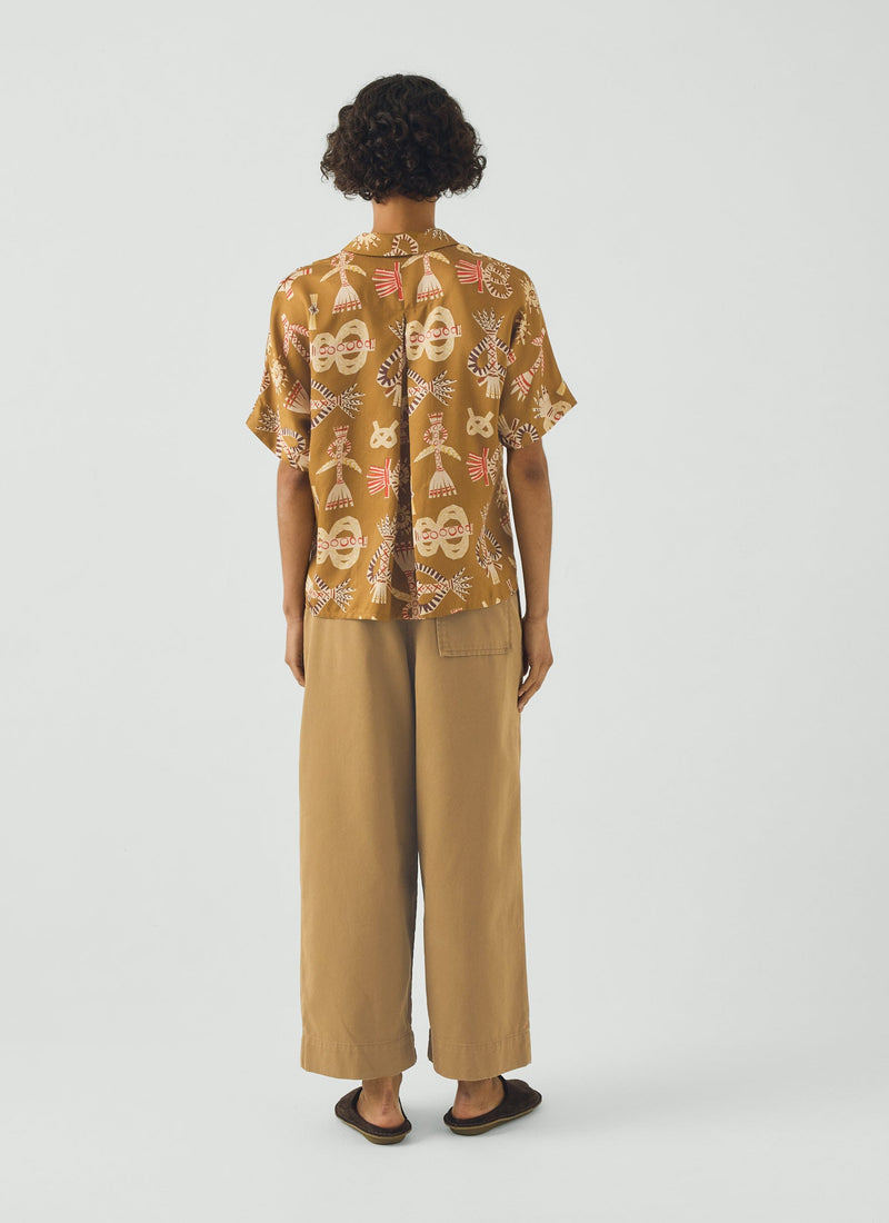 Corn Dolly Twill Shirt | Ochre