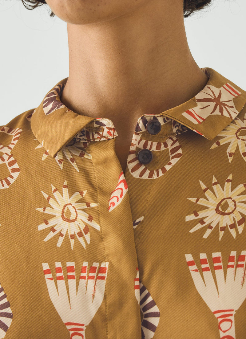 Corn Dolly Twill Shirt | Ochre