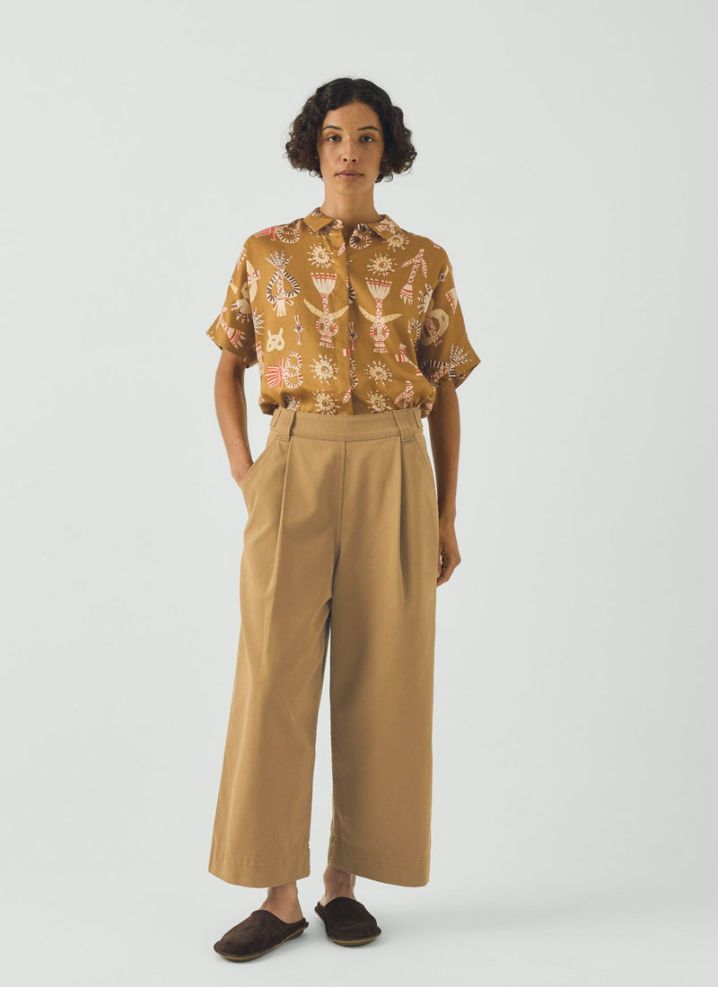 Corn Dolly Twill Shirt | Ochre