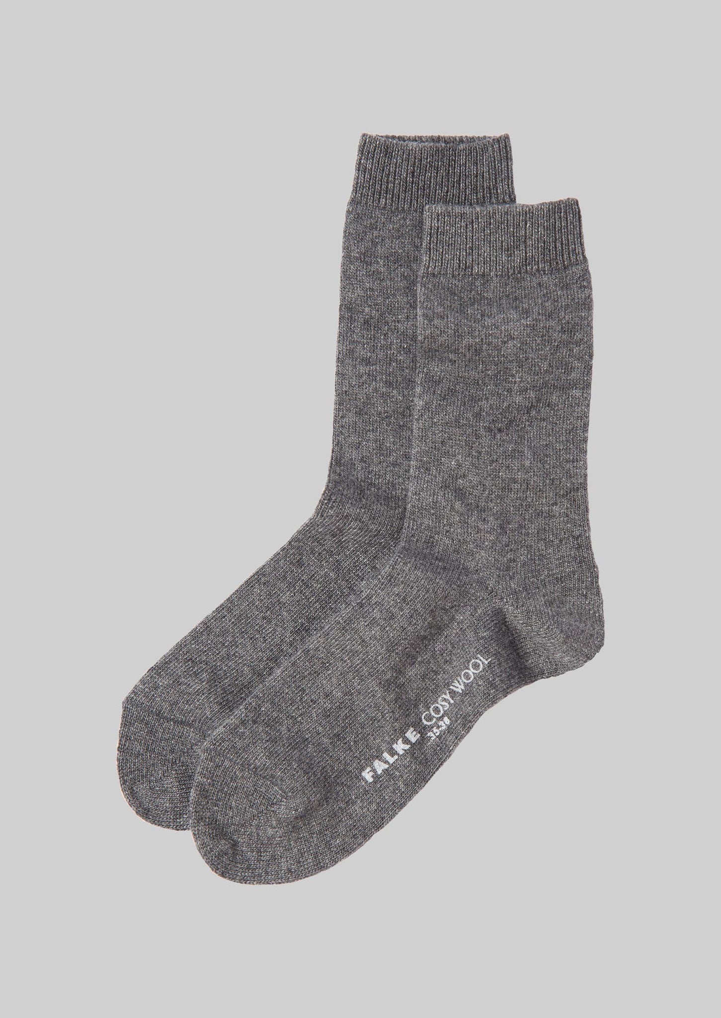 Falke Cosy Wool Socks | Light Grey Melange